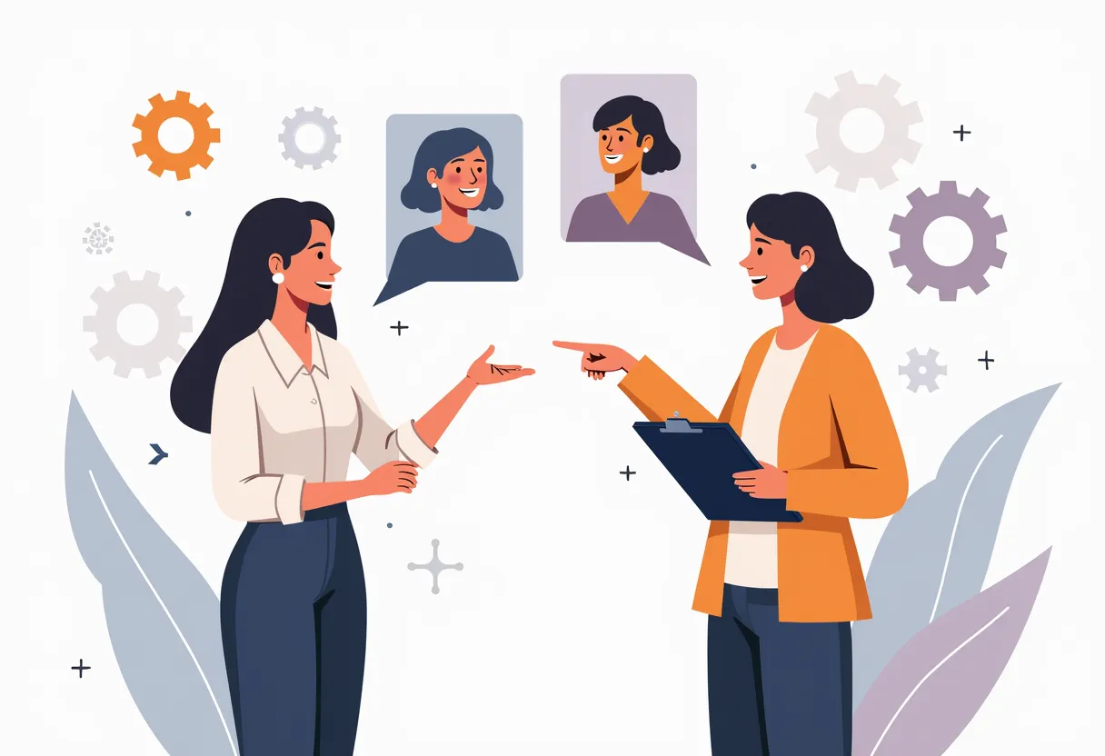 HR and time management feature illustration